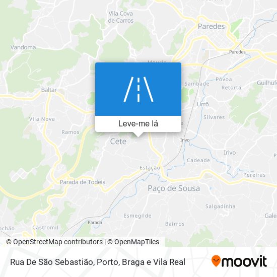 Rua De São Sebastião mapa