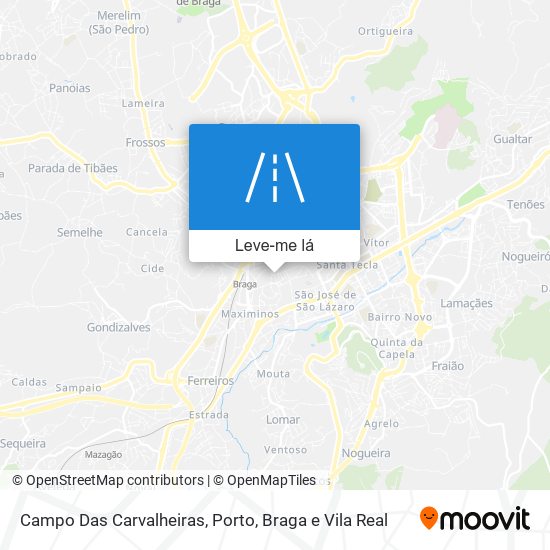 Campo Das Carvalheiras mapa