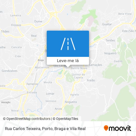 Rua Carlos Teixeira mapa