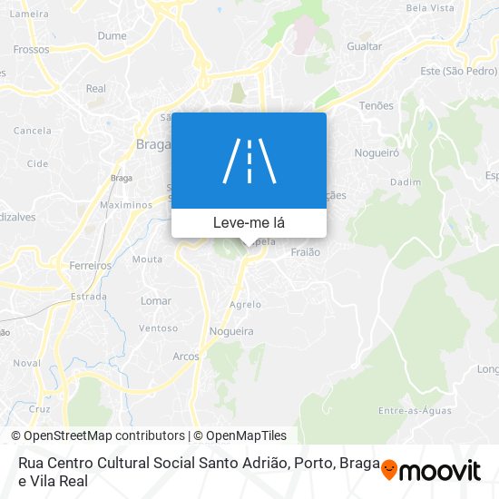 Rua Centro Cultural Social Santo Adrião mapa