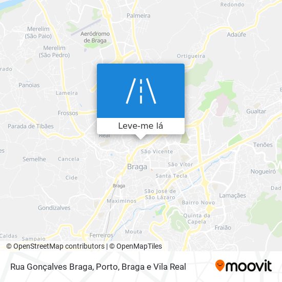 Rua Gonçalves Braga mapa