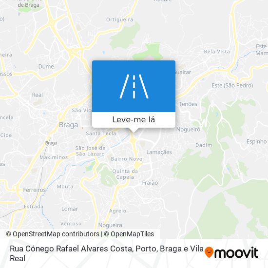 Rua Cónego Rafael Alvares Costa mapa
