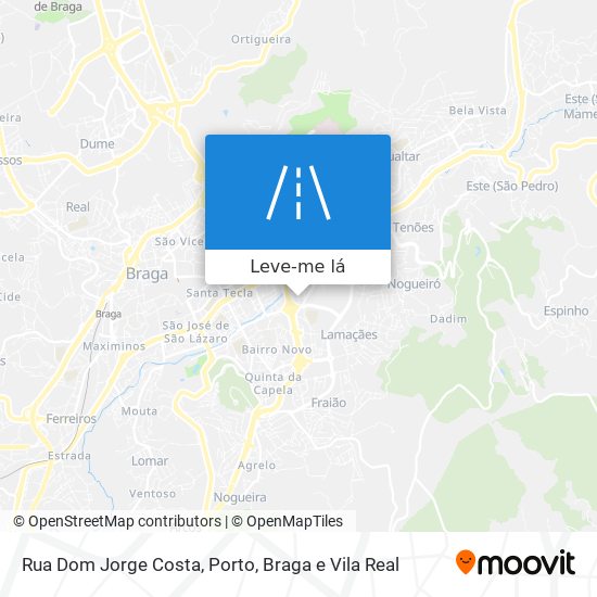 Rua Dom Jorge Costa mapa