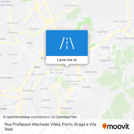 Rua Professor Machado Vilela mapa