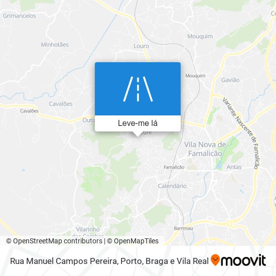 Rua Manuel Campos Pereira mapa
