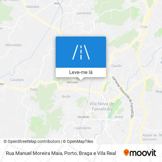 Rua Manuel Moreira Maia mapa