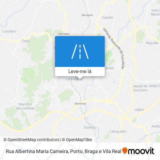 Rua Albertina Maria Cameira mapa