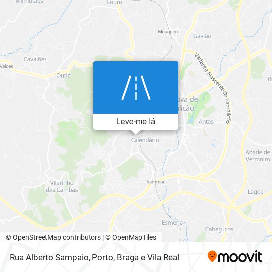 Rua Alberto Sampaio mapa