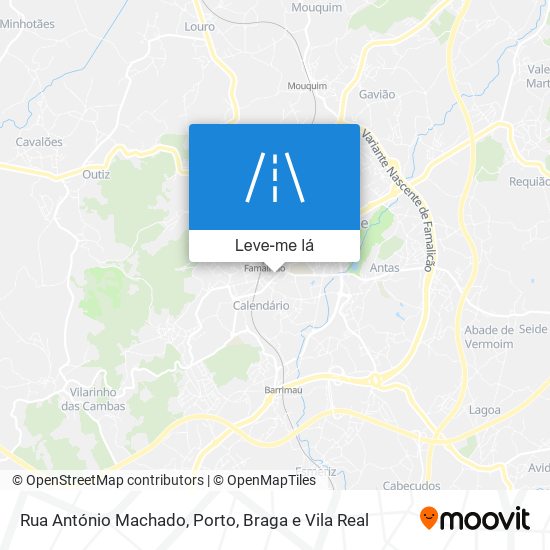 Rua António Machado mapa