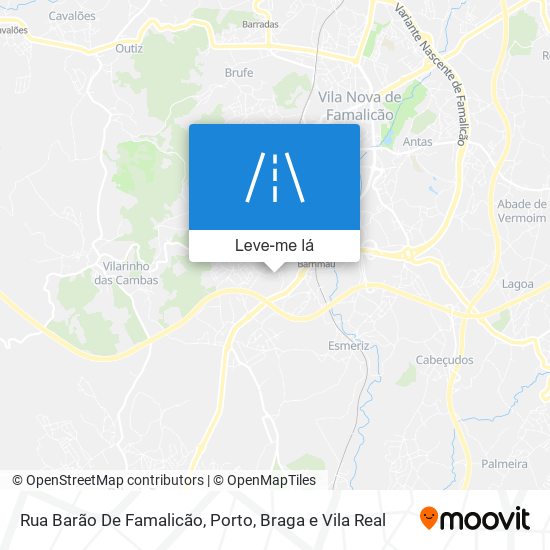 Rua Barão De Famalicão mapa