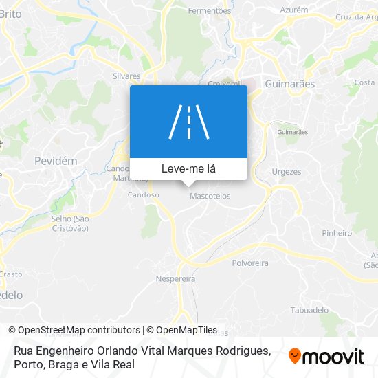 Rua Engenheiro Orlando Vital Marques Rodrigues mapa