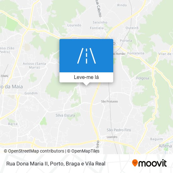 Rua Dona Maria II mapa