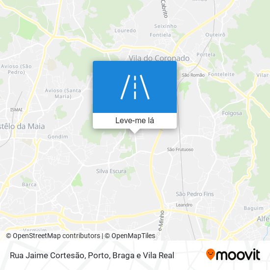 Rua Jaime Cortesão mapa