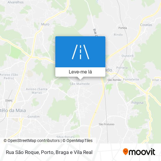 Rua São Roque mapa