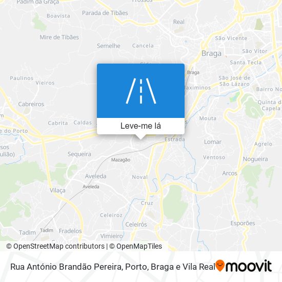 Rua António Brandão Pereira mapa