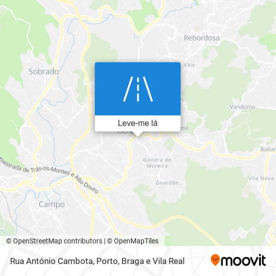 Rua António Cambota mapa