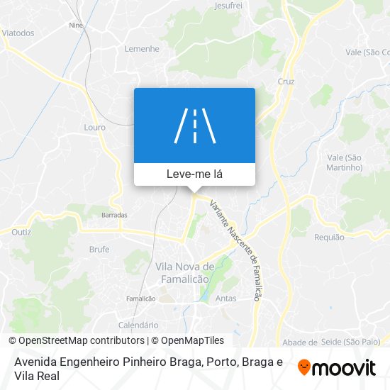 Avenida Engenheiro Pinheiro Braga mapa