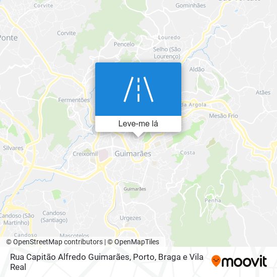 Rua Capitão Alfredo Guimarães mapa