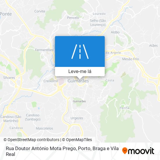 Rua Doutor António Mota Prego mapa