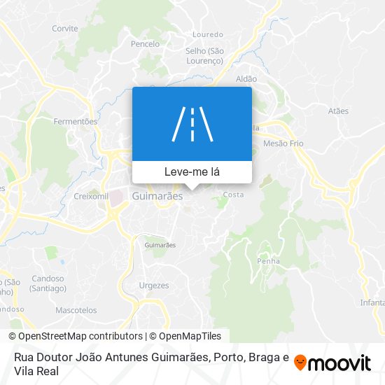 Rua Doutor João Antunes Guimarães mapa