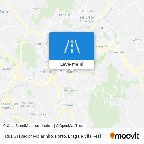 Rua Gravador Molarinho mapa