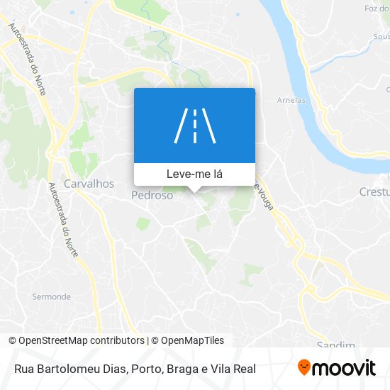 Rua Bartolomeu Dias mapa