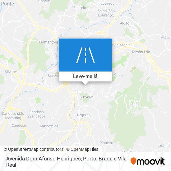 Avenida Dom Afonso Henriques mapa