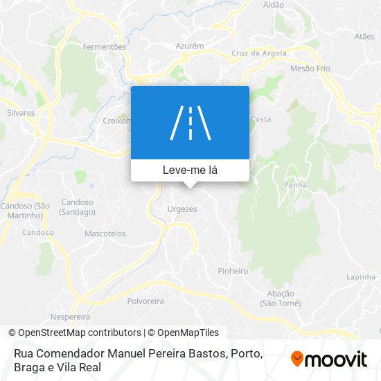Rua Comendador Manuel Pereira Bastos mapa