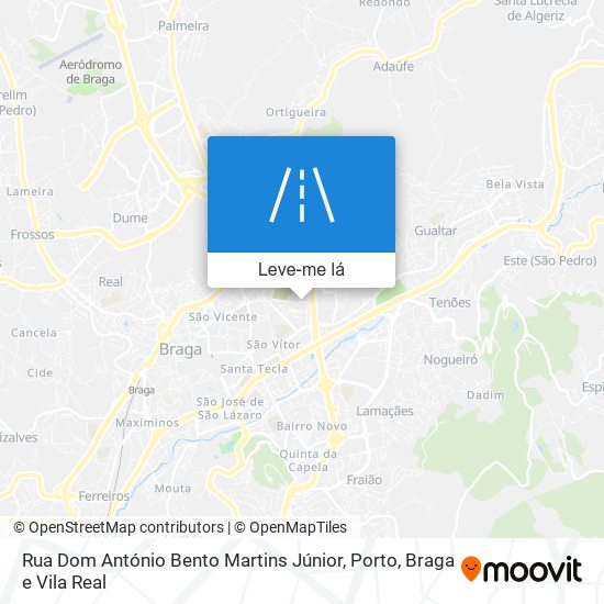 Rua Dom António Bento Martins Júnior mapa