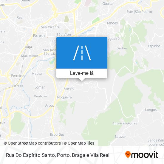 Rua Do Espírito Santo mapa