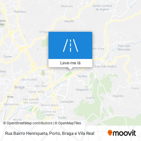Rua Bairro Henriqueta mapa