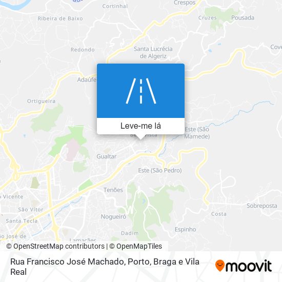 Rua Francisco José Machado mapa