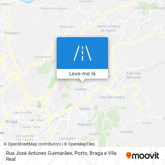 Rua José Antunes Guimarães mapa