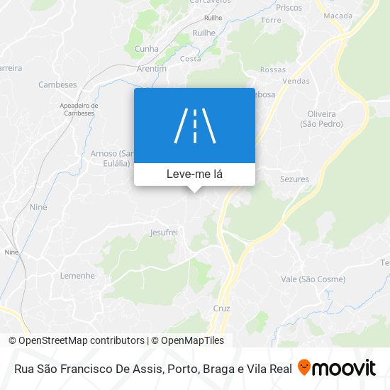 Rua São Francisco De Assis mapa
