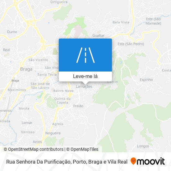 Rua Senhora Da Purificação mapa