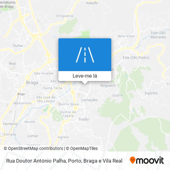 Rua Doutor António Palha mapa