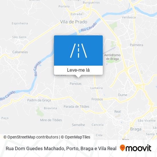 Rua Dom Guedes Machado mapa