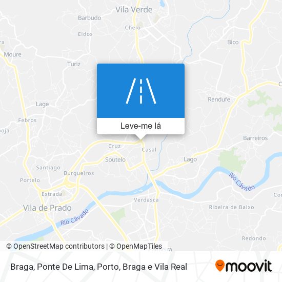 Braga, Ponte De Lima mapa