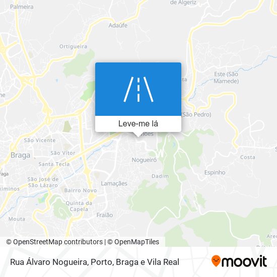 Rua Álvaro Nogueira mapa