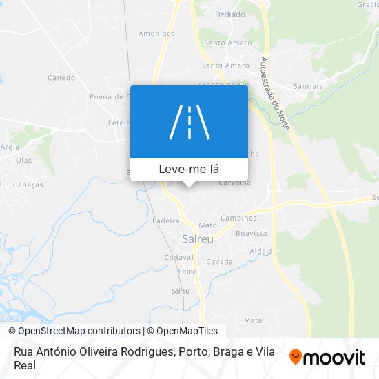 Rua António Oliveira Rodrigues mapa