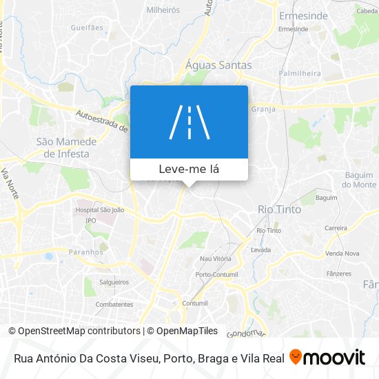 Rua António Da Costa Viseu mapa