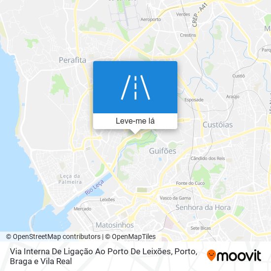 Via Interna De Ligação Ao Porto De Leixões mapa