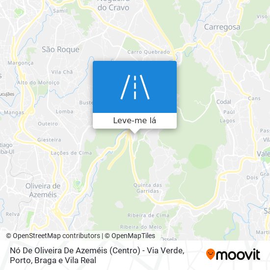 Nó De Oliveira De Azeméis (Centro) - Via Verde mapa