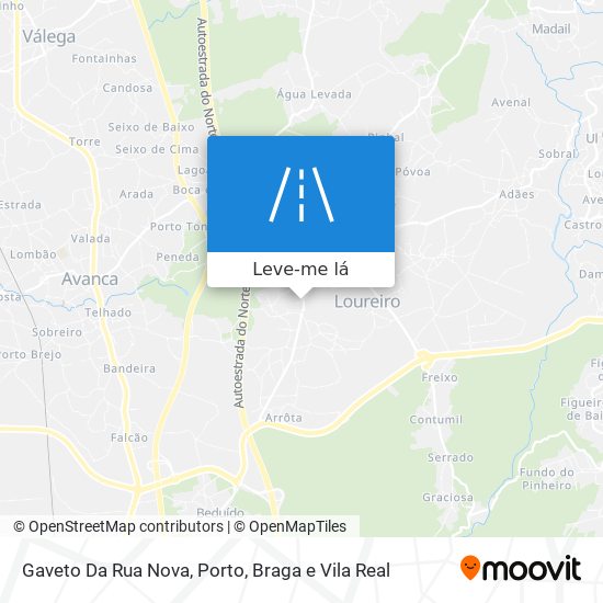 Gaveto Da Rua Nova mapa