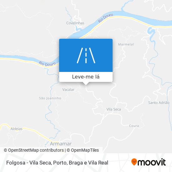 Folgosa - Vila Seca mapa