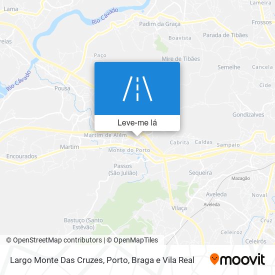 Largo Monte Das Cruzes mapa