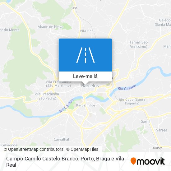 Campo Camilo Castelo Branco mapa