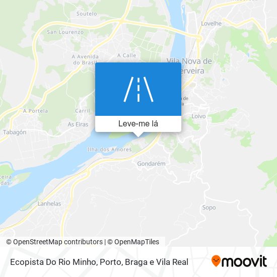 Ecopista Do Rio Minho mapa