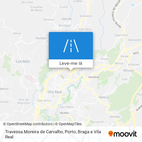 Travessa Moreira de Carvalho mapa