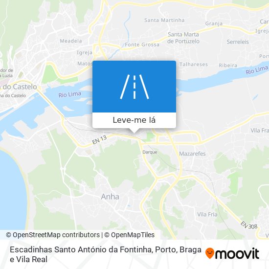 Escadinhas Santo António da Fontinha mapa